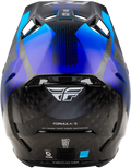 Fly Racing Formula S Carbon Helmet for Offroad (2X-Large, Black Blue)