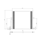 Replacement A/C Condenser Stock Repair Part For 2004-2006 BMW X3