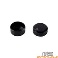 Smooth Black Rear Axle Nut Caps for Harley Sportster S, Pan America (2021-2023)