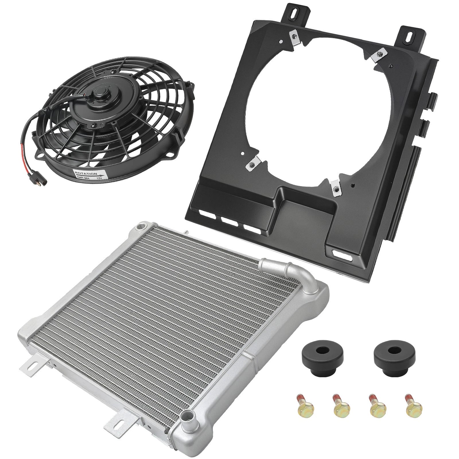 Radiator and Cooling Fan for Polaris Sportsman 500 6x6 4x4 (2000–2004)