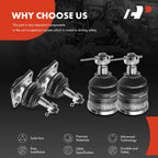 Set of 4 Front Upper & Lower Ball Joints for Chevrolet Camaro (1993–2002)