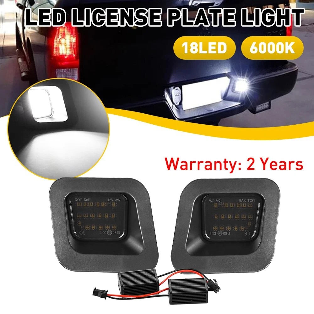 Canbus Rear LED License Plate Lights for Dodge Ram 1500 2500 3500 (2003–2010)
