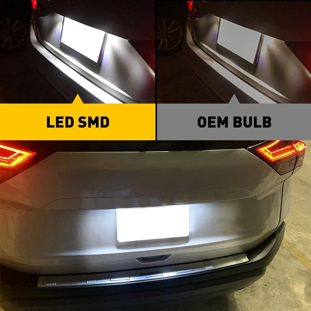 LED License Plate Light Housing Set for Nissan Altima Sentra Versa Rogue (2019–2023)