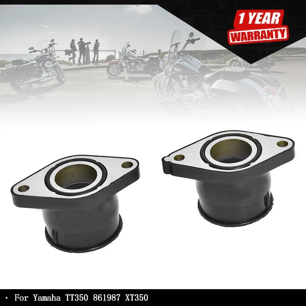 2Pcs Intake Manifold Boots for Yamaha TT350 (1986–1989)