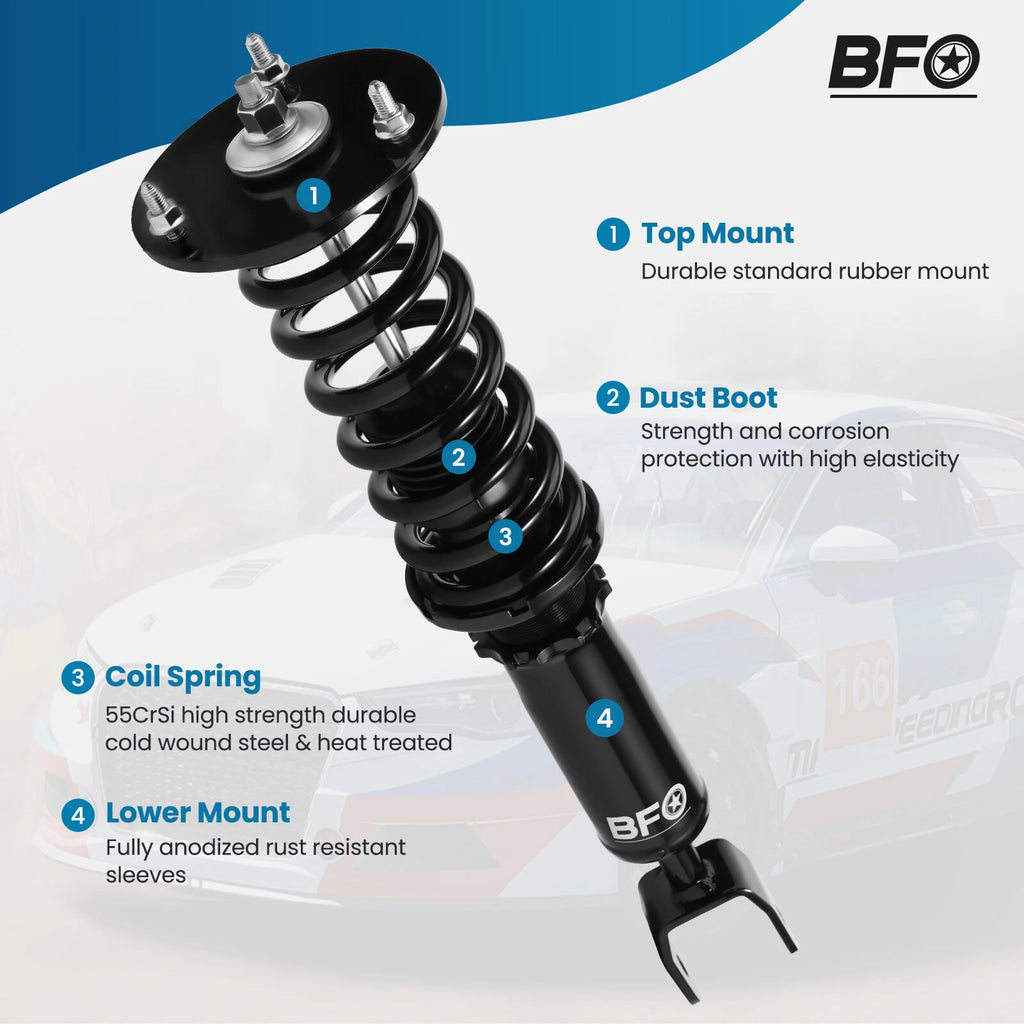 BFO Adjustable Coilovers for Lexus SC300 SC400 (1991–2000) Suspension Kits