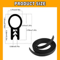 10ft U Shape Rubber Door Guard Edge Molding Trim for Universal Vehicles