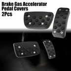 2X Brake Gas Accelerator Pedal Covers for Toyota Camry (2012–2017) Black 718844610445