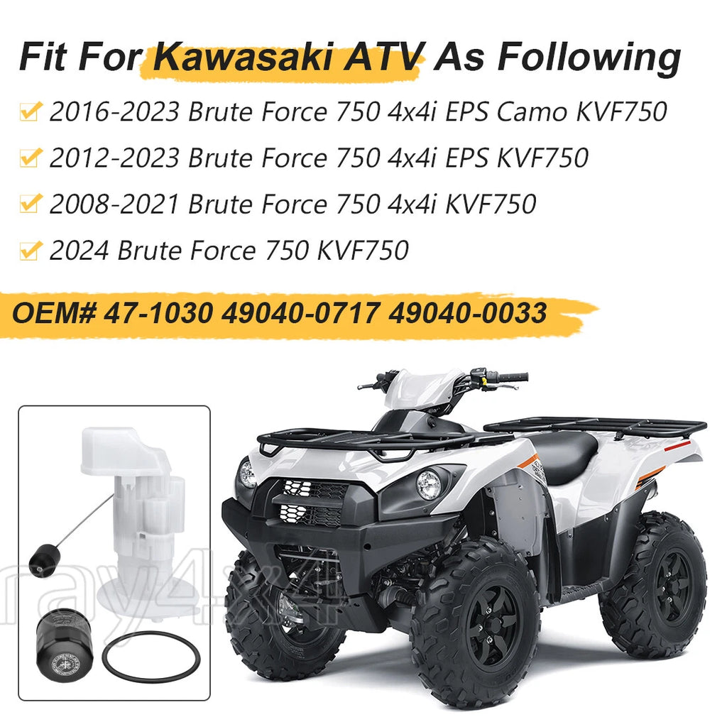 Fuel Pump Assembly for Kawasaki Brute Force 750 (2005–2023) 49040-0717 49040-0033