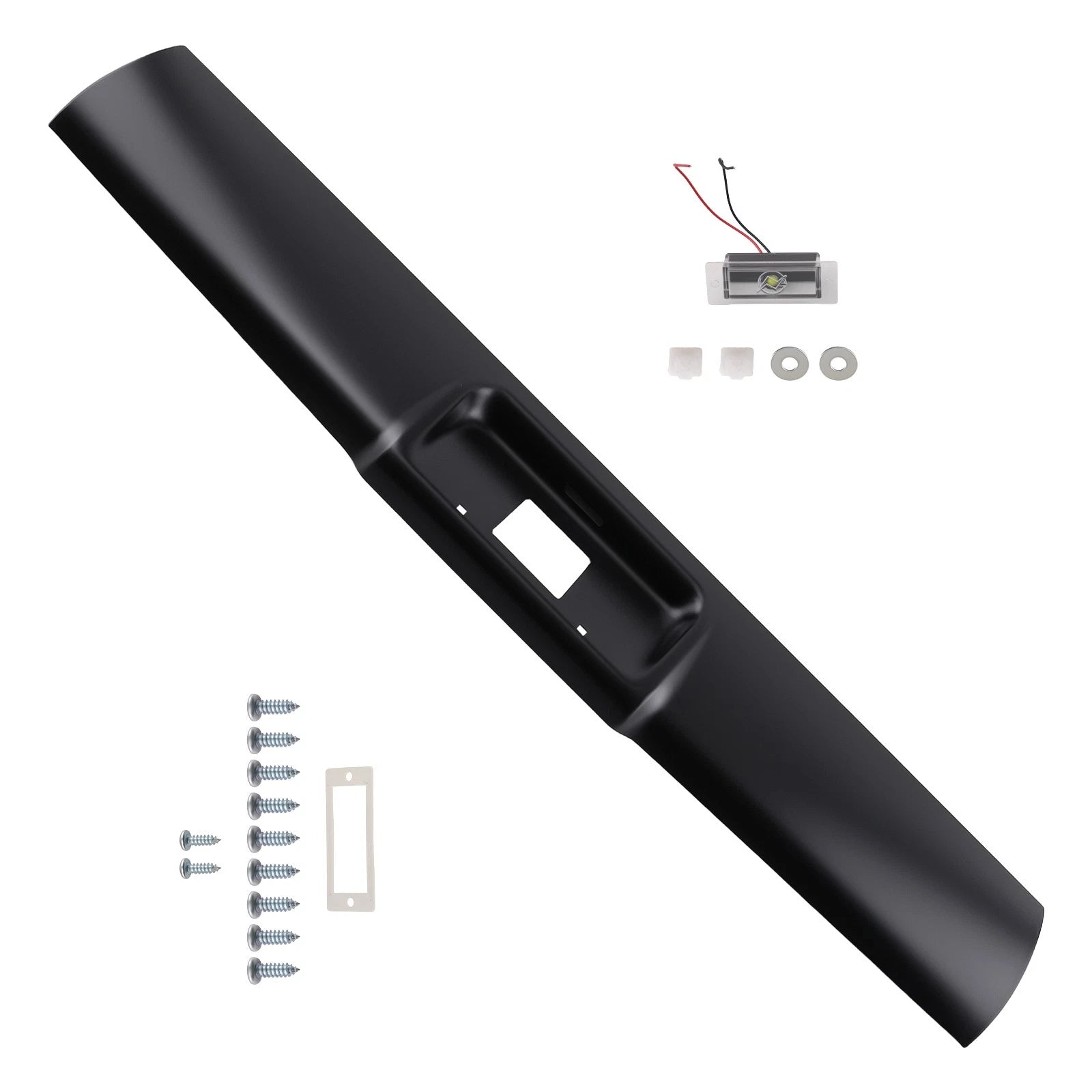Black Rear Roll Pan for GMC Canyon (2010–2012) V8 5.3L Steel Primed