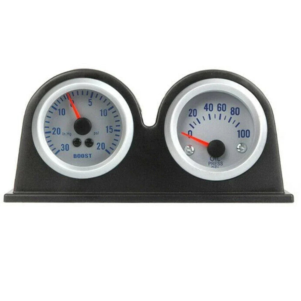 Dual Hole Dash Gauge Pod Holder for 2 x 52mm Gauges
