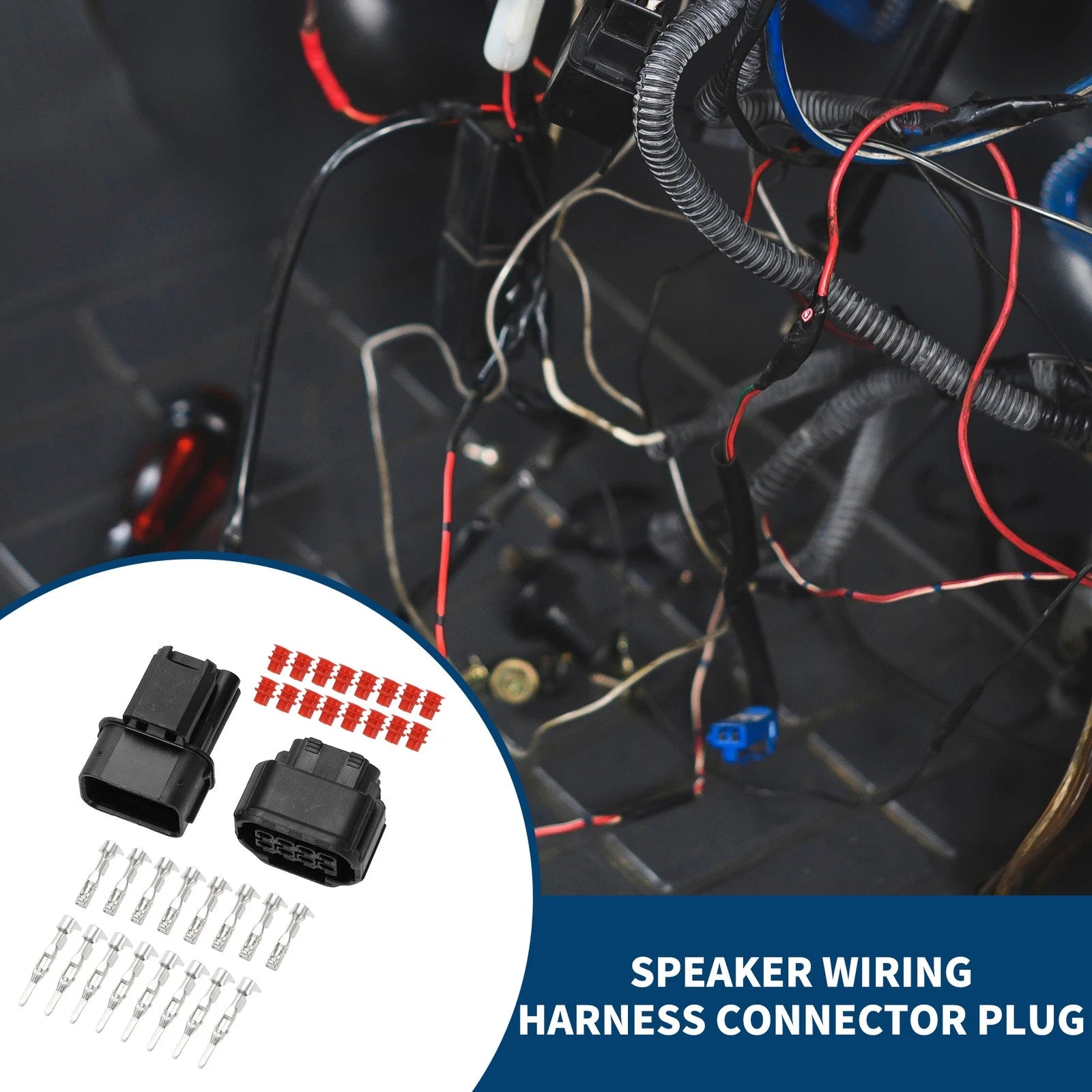 8 Pin Speaker Wiring Harness Connector Plug for Honda 