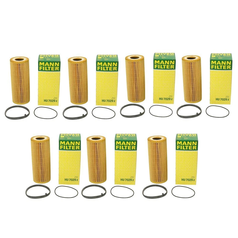 Set of 7 Cartridge Engine Oil Filters for Audi VW 3.2L 3.0L V6 FI