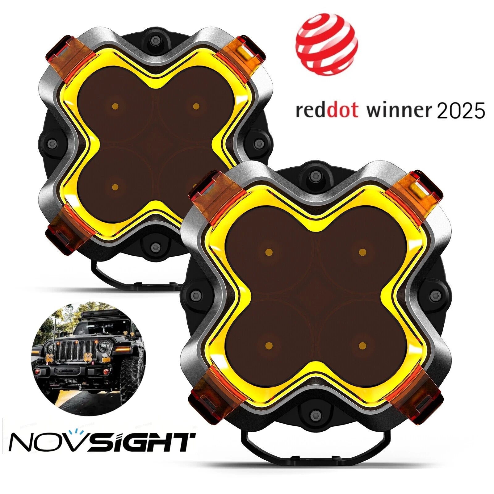2X 6" LED Work Pods Off Road Lights for Car Truck Jeep