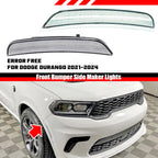 Clear Lens White LED Front Bumper Side Marker Lights for Dodge Durango (2021–2025)