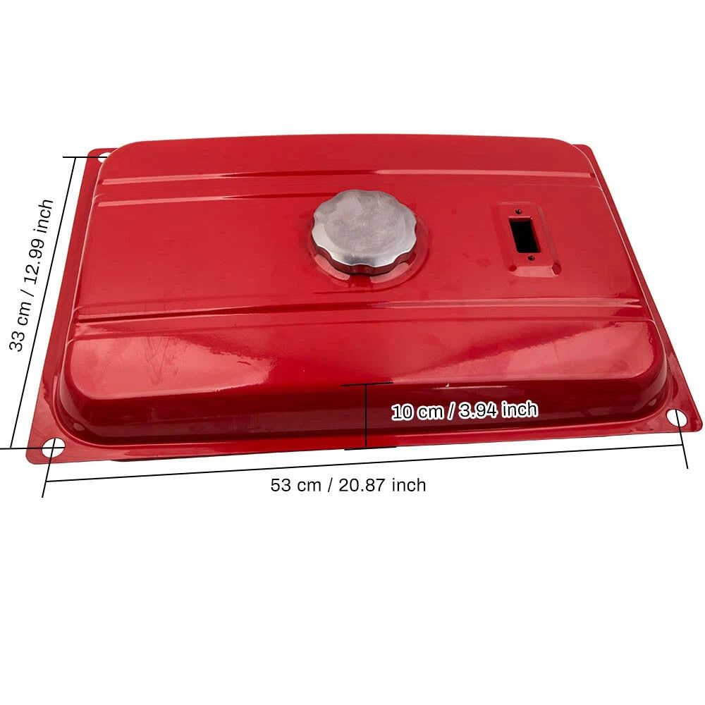 5 Gallon Gas Fuel Tank with Valve and Chrome Cap for Universal Use
