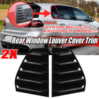 Side Window Louver Shutter Cover Gloss Black for Golf 6 MK6 GTI R (2010–2014)