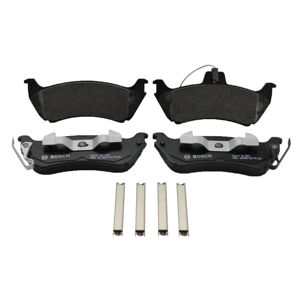 Set of 4 Bosch QuietCast Rear Semi-Met Brake Pads for Mercedes-Benz W163 (1998–2005)