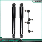 Set of 2 Rear Shock Absorbers & Sway Bar Links for Buick Rendezvous Pontiac Aztek (2001–2004)
