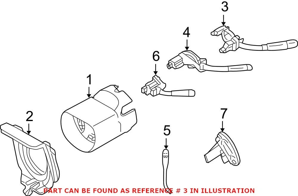 Turn Signal Switch for Mercedes Benz C230 C240 C280 C320 C350 C55 AMG (2001–2007)