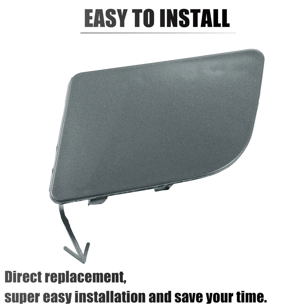 Front Left Tow Hook Cover for Nissan Sentra (2016–2019) - Gray