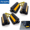 Set of 4 Wheel Chocks with Rope for RV Trailer Camper Truck