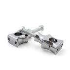 1" Chrome Handlebar Risers Clamp for Harley Dyna Sportster Touring