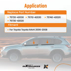Set of 4 Window Seal Weatherstrip for Toyota RAV4 (2006–2008)