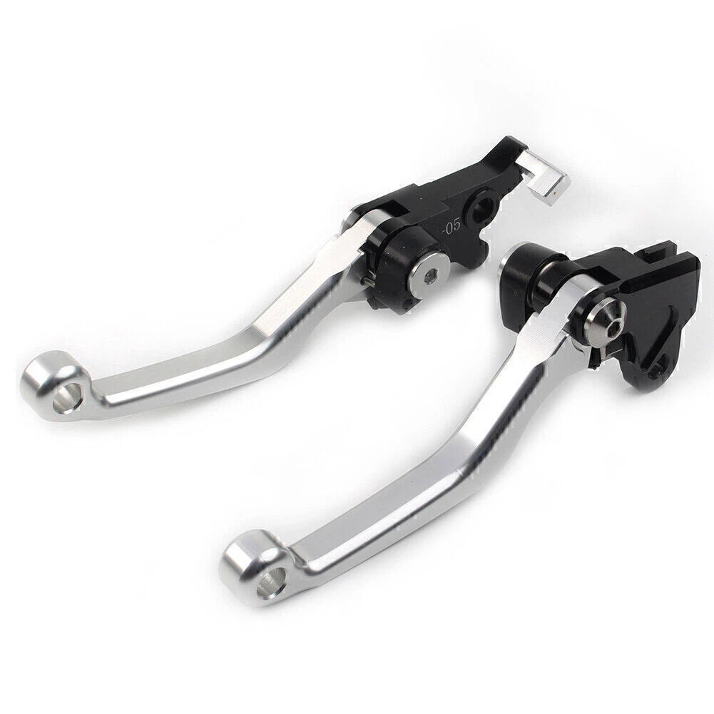Silver Pivot Brake Clutch Levers for Honda XR250/Motard (1995–2007) CRM250R/AR (1994–1998)