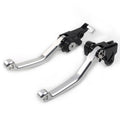 Silver Pivot Brake Clutch Levers for Honda XR250/Motard (1995–2007) CRM250R/AR (1994–1998)