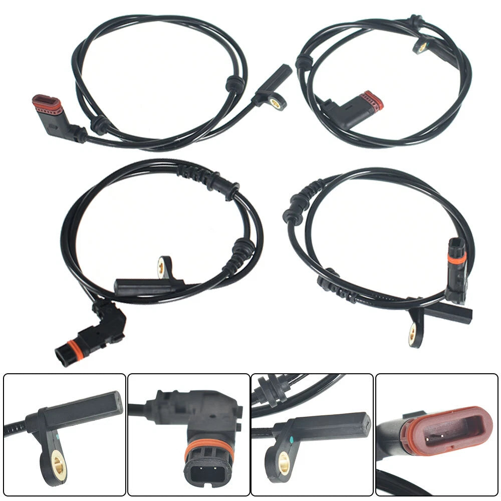 Set of 4 ABS Wheel Speed Sensors for Mercedes-Benz C300 (2007–2013)