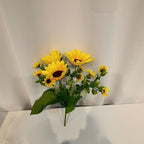 Artificial Sunflower Bouquet 13 Heads with Silk Cloth Stems