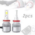 36W COB LED White Headlight Bulbs for H8 H9 H11 (6000K)