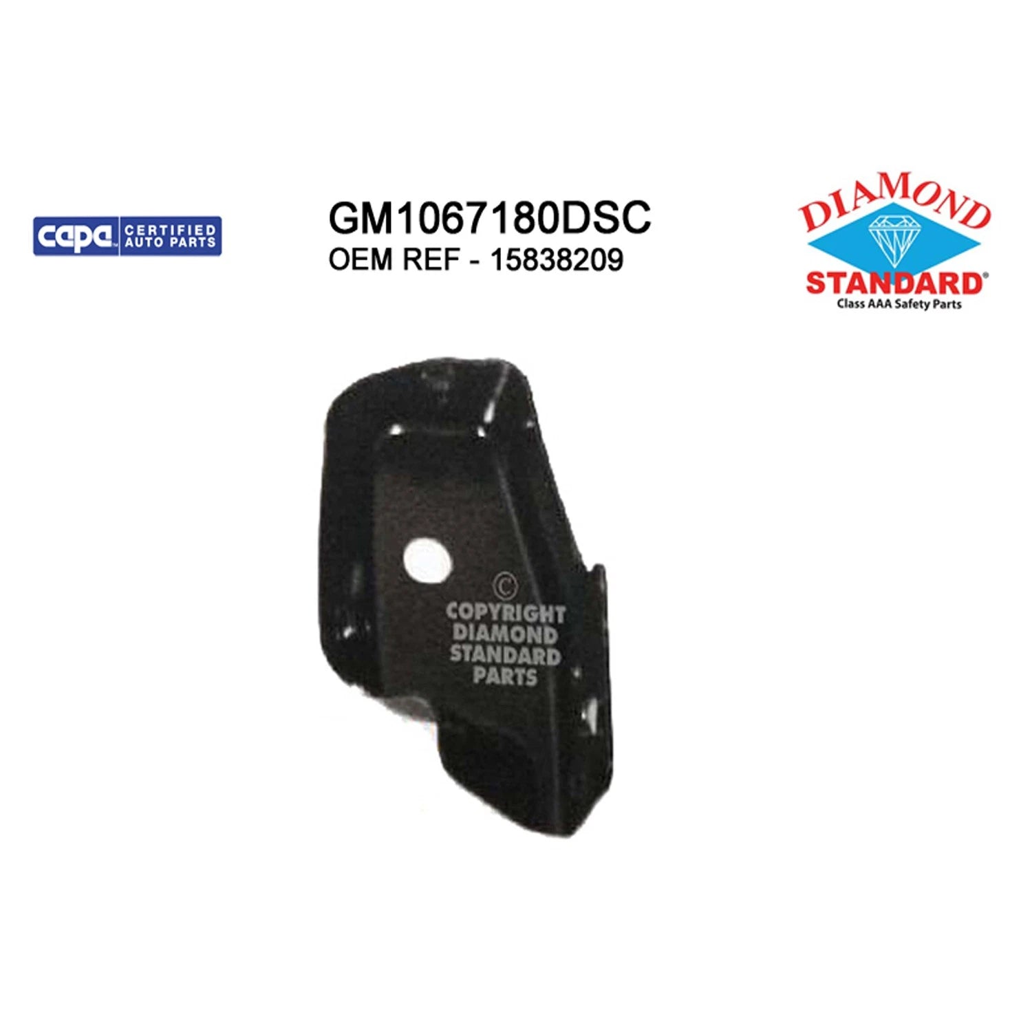 Bumper Extension Bracket Replacement Steel Passenger Side for Toyota Hilux (2016–2020)