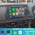 Wireless Carplay Android Head Unit Upgrade for Mazda 6 (2014-2016)