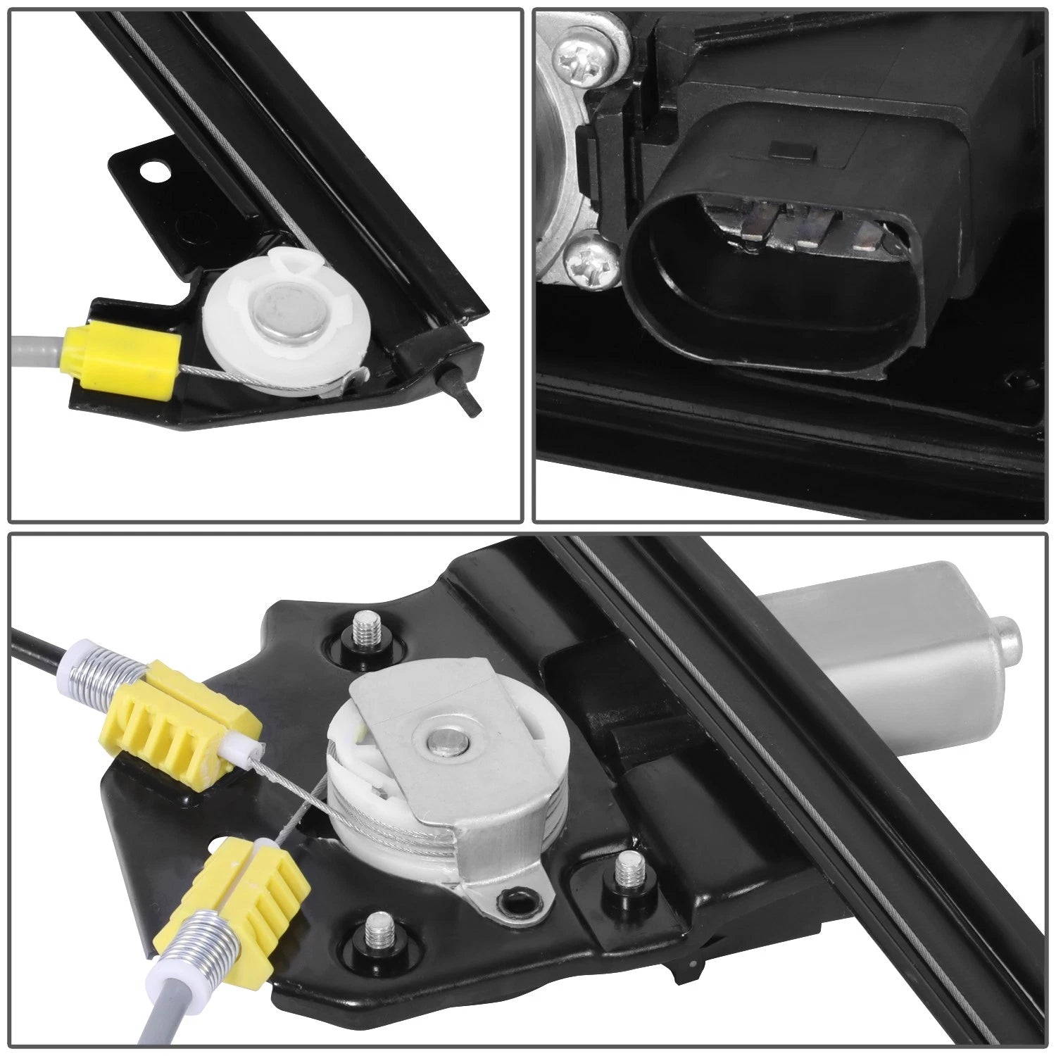 Rear Left Window Regulator w/ Motor for BMW 323I 325I M3 (2006–2012)