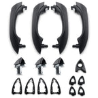 Front and Rear Outside Door Handles Black for BMW X5 (2000–2006)