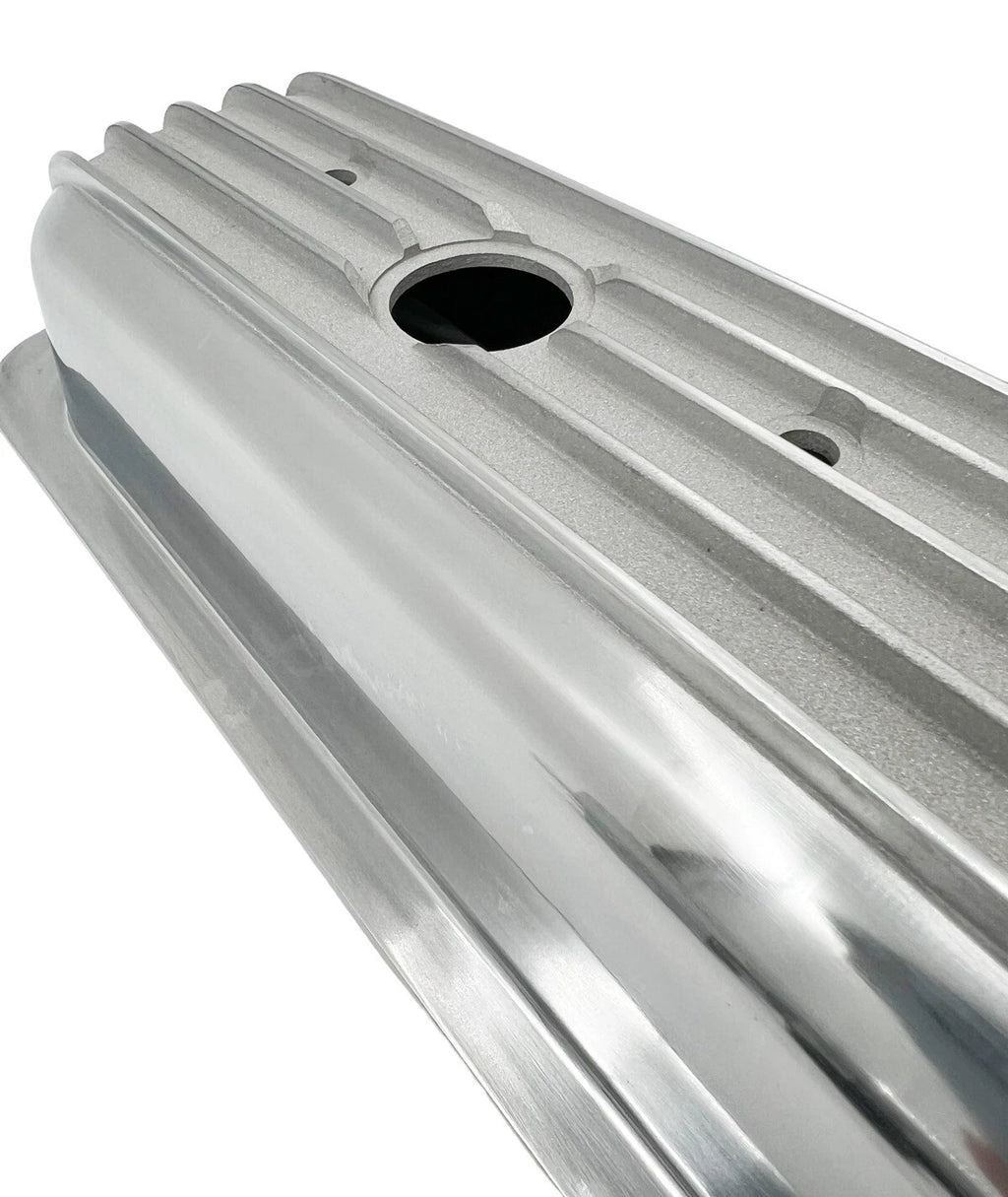 Short Finned Aluminum Valve Covers for Small Block Chevy 350 Vortec TBI (1967–2000)
