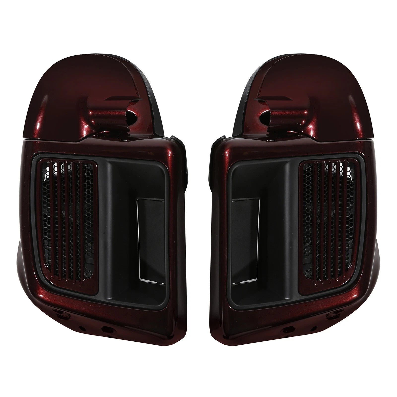 Lower Vented Fairing for Harley Street Glide (2014–2024) - Water-cooled, Twisted Cherry