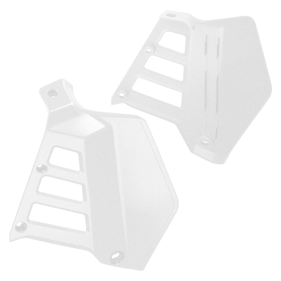 Set of 2 White Radiator Shrouds for Honda ATC250R (1985–1986)
