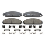 Set of 4 TRW Pro Front Ceramic Brake Pads for Dodge Challenger Charger Magnum Chrysler 300 (2005–2010)