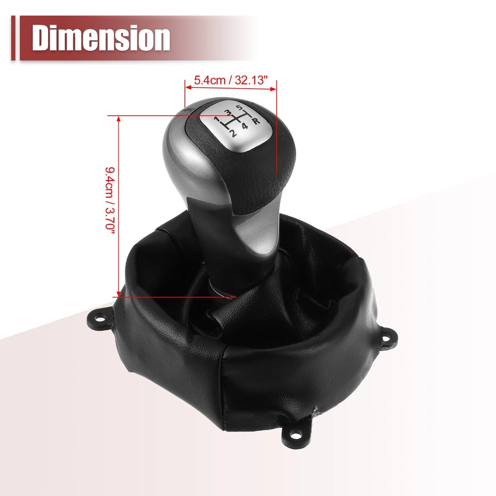 Set of 1 Manual Gear Shift Knob 5 Speed for Honda Civic (54102-SNA-A01)