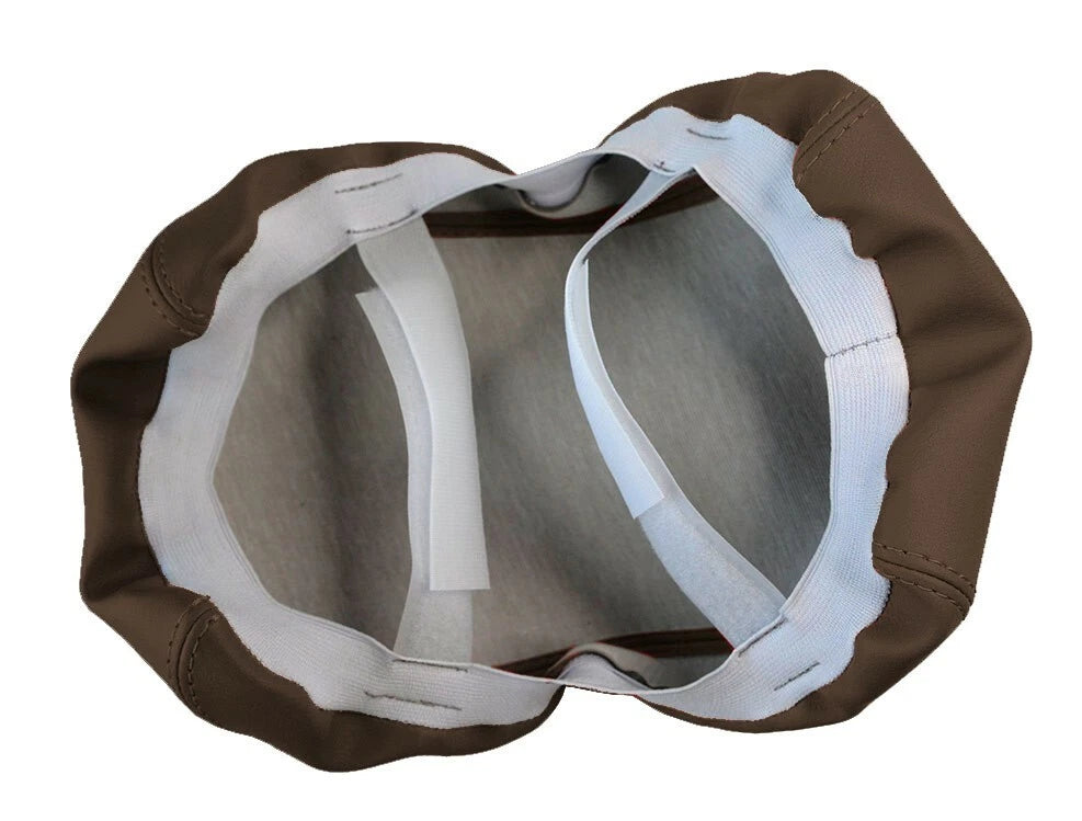 Leather Console Lid Pull Over Cover for Toyota 4Runner (1996–2002) Dark Beige