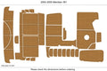 EVA Foam Teak Deck Floor Mat for Meridian 381 (2005)