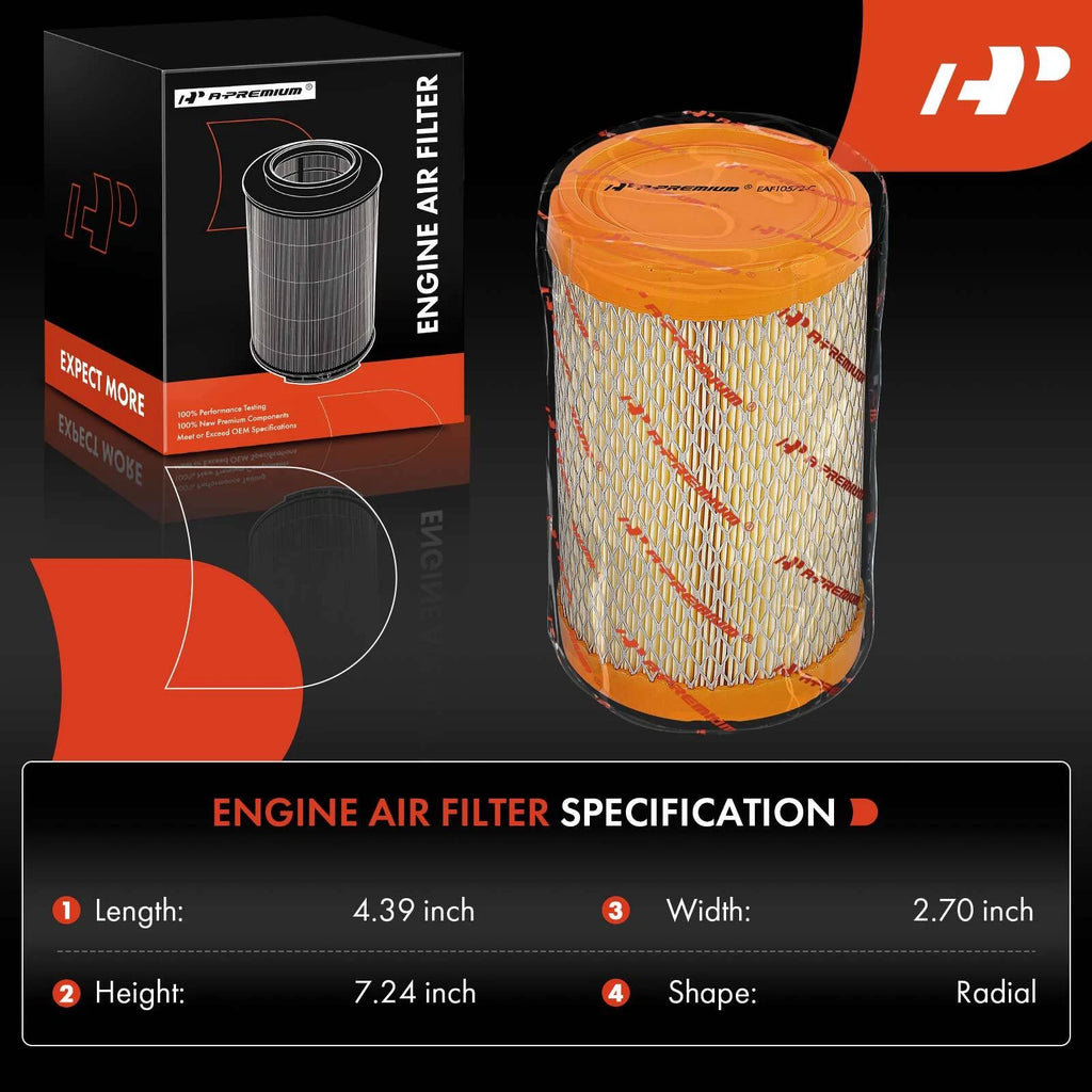 Engine Air Filter for Chevrolet HHR (2008–2010) Turbocharged L4 2.0L