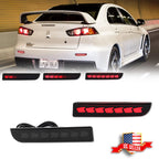 Smoked LED Rear Bumper Reflector for Mitsubishi Lancer Evo (2003–2016)