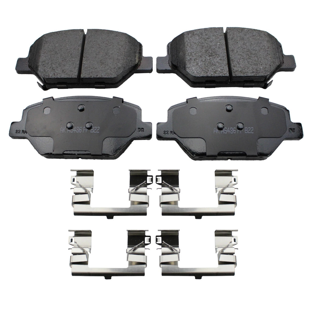 Set of 4 Akebono ProACT Front Ceramic Brake Pads for Buick Chevrolet Cadillac GMC