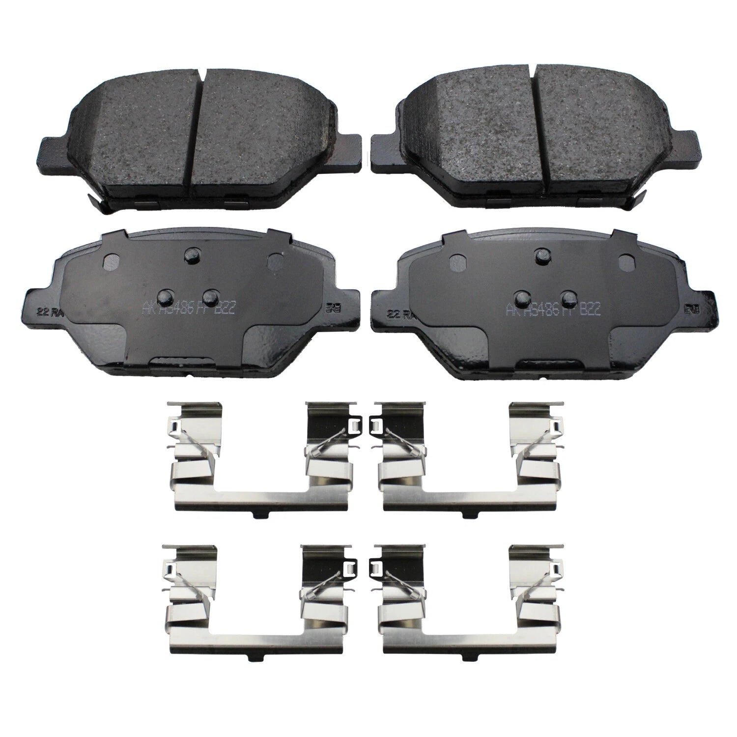 Set of 4 Akebono ProACT Front Ceramic Brake Pads for Buick Chevrolet Cadillac GMC
