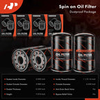Set of 4 Engine Oil Filters for Ford F-250 F-350 (1994–1997)