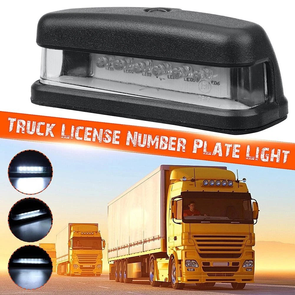 Truck Number Plate Light for Most Trucks (Low Power, Clear Lens)