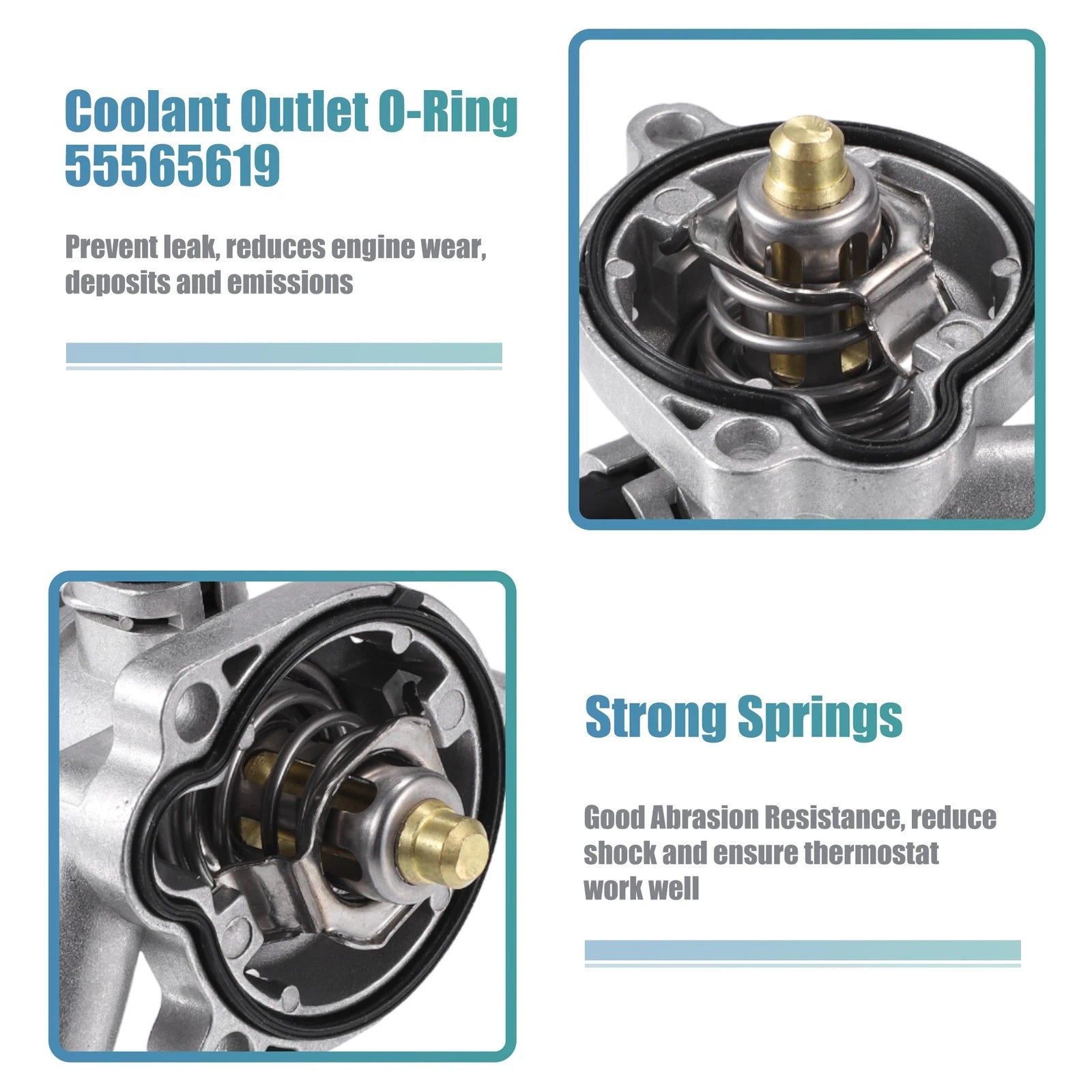 Aluminum Engine Coolant Thermostat Housing for Chevy Cruze, Buick (2011–2019)
